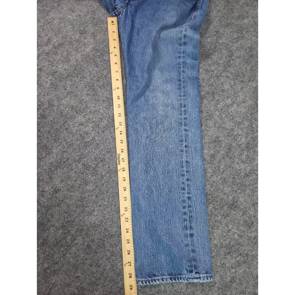 Levi's 501 Original Fit Jeans Mens 31x30 Blue Medium Wash Straight Leg Denim
